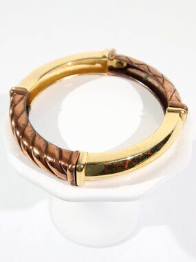 Rare Vintage Monet Gold and Copper Tone Bracelet